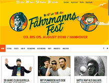 Tablet Screenshot of faehrmannsfest.de